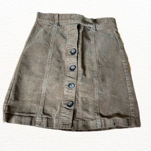 𝐍𝐖𝐎𝐓 Corduroy High Waisted Skirt